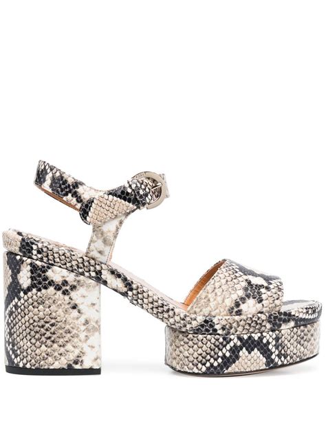 sandales chloe|chloe sandals snakeskin heel.